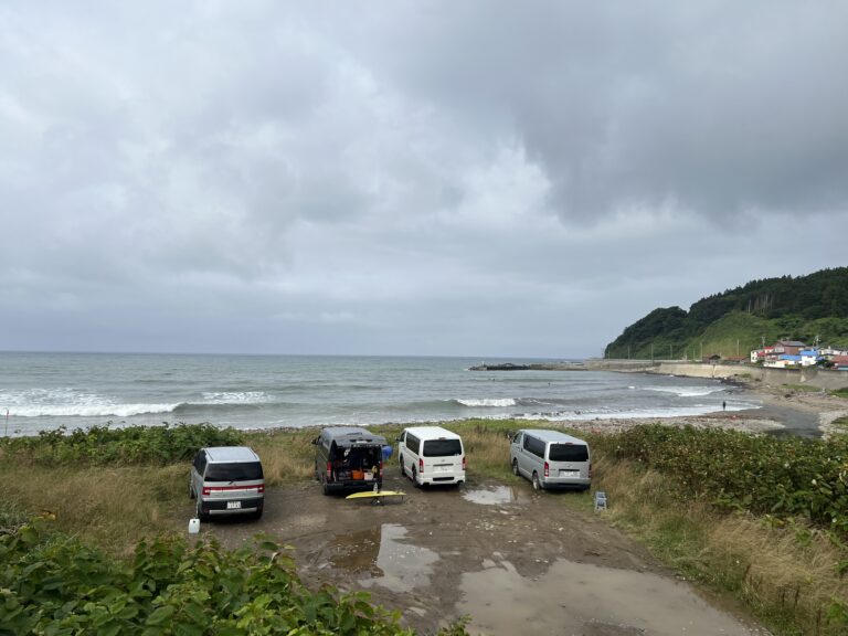日本一周サーフトリップ4日目｜波を追って北へ　燃えるような夕陽が待っていた
